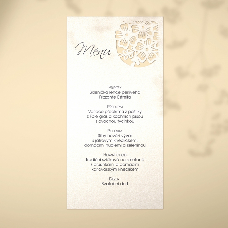 Svatební menu L2229m