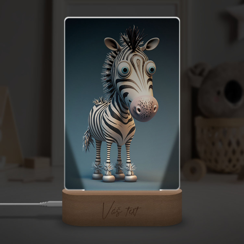 Lampa Animovaná zebra