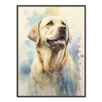 Labradorský retrívr akvarel