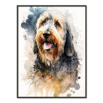 Otterhound akvarel