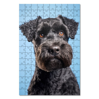 Dřevěné puzzle Kerry Blue Terrier realistic