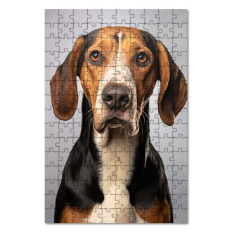 Dřevěné puzzle Treeing Walker Coonhound realistic