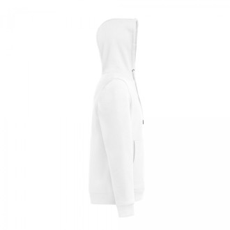 KARACHI WH. Mikina z bavlny a recyklovaného polyesteru. bílá barva