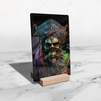 Akrylové sklo Pirátská lebka