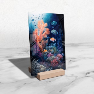 Akrylové sklo Podmořská scenérie Korálový útes