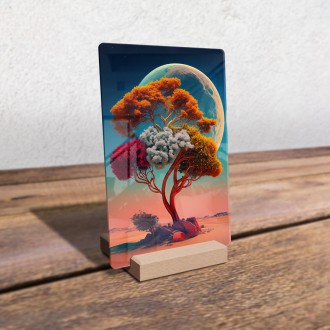 Akrylové sklo Strom na poušti