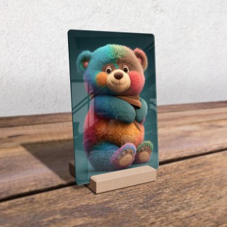 Akrylové sklo Duhový medvídek