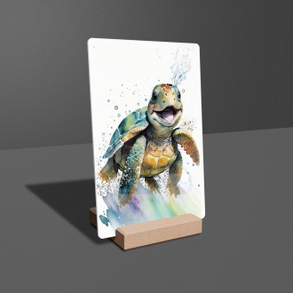 Akrylové sklo Akvarelová želva