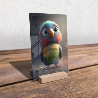 Akrylové sklo Animovaný papoušek