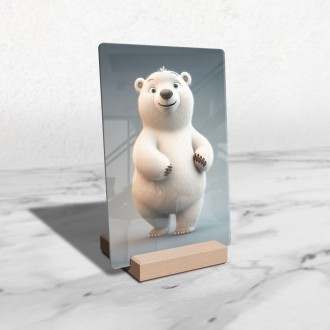 Akrylové sklo Animovaný lední medvěd