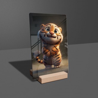 Akrylové sklo Animovaný tygr