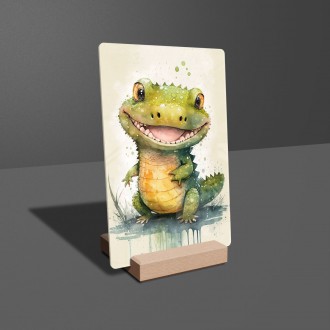 Akrylové sklo Akvarelový krokodýl