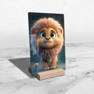 Akrylové sklo Roztomilý lvíček