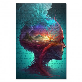 Dřevěné puzzle Fantastický lidský mozek 2