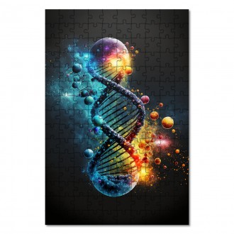 Dřevěné puzzle DNA Vesmíru