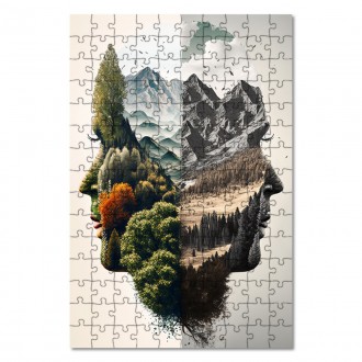 Dřevěné puzzle Snění o přírodě