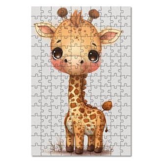 Dřevěné puzzle Malá žirafa