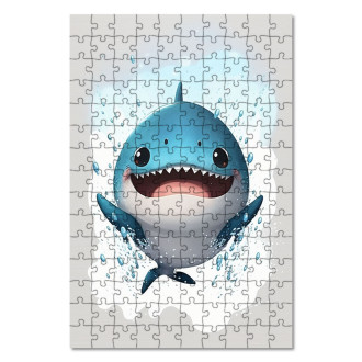 Dřevěné puzzle Malý žralok