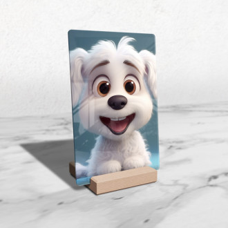 Akrylové sklo Roztomilé animované štěně