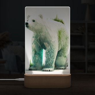 Lampa Přírodní lední medvěd