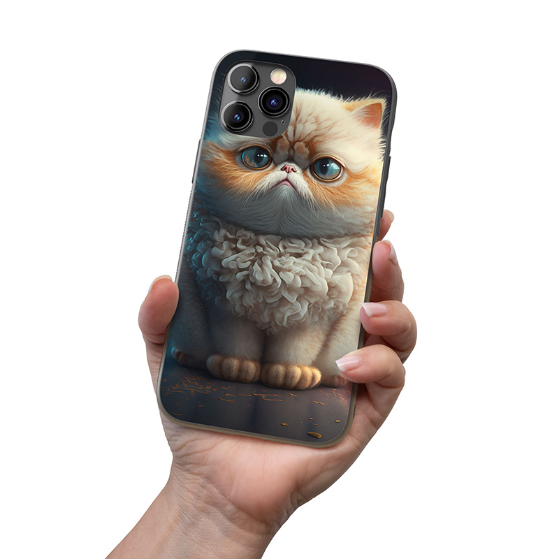 Exotická krátkosrstá kočka animovaná