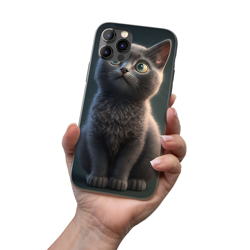 Ruská modrá kočka animovaná