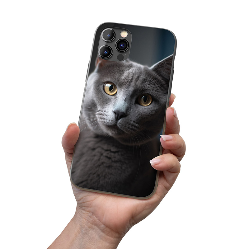 Ruská modrá kočka realistic