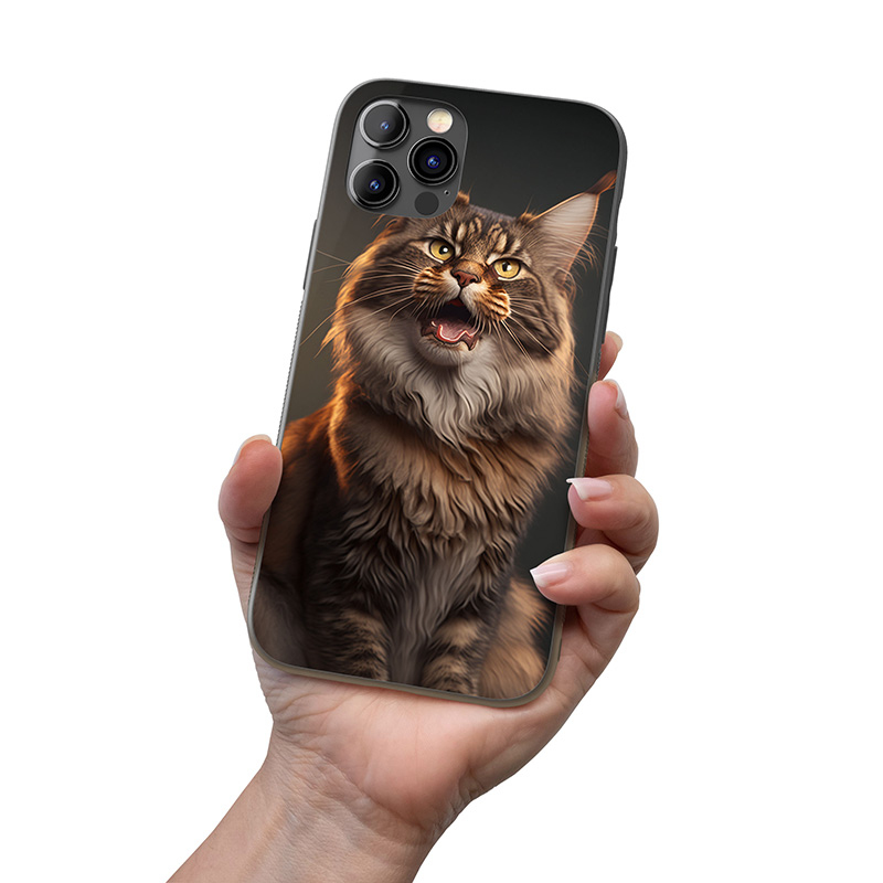 Mainská mývalí kočka akvarel