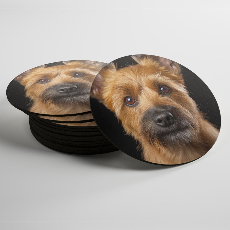 Podtácky Norwichský teriér realistic