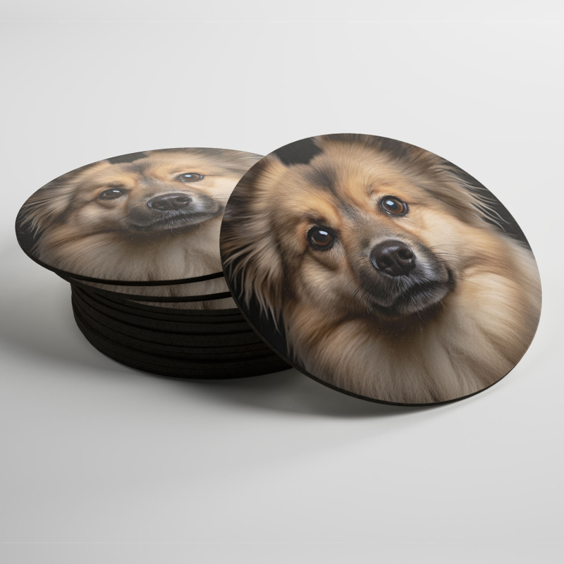 Podtácky Keeshonden realistic