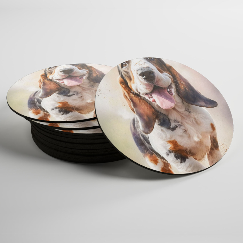 Podtácky Petit Basset Griffon Vendéen akvarel