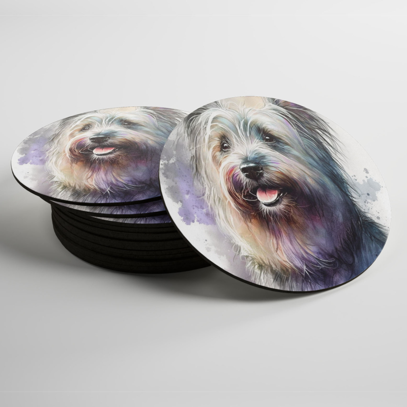 Podtácky Skye Teriér akvarel