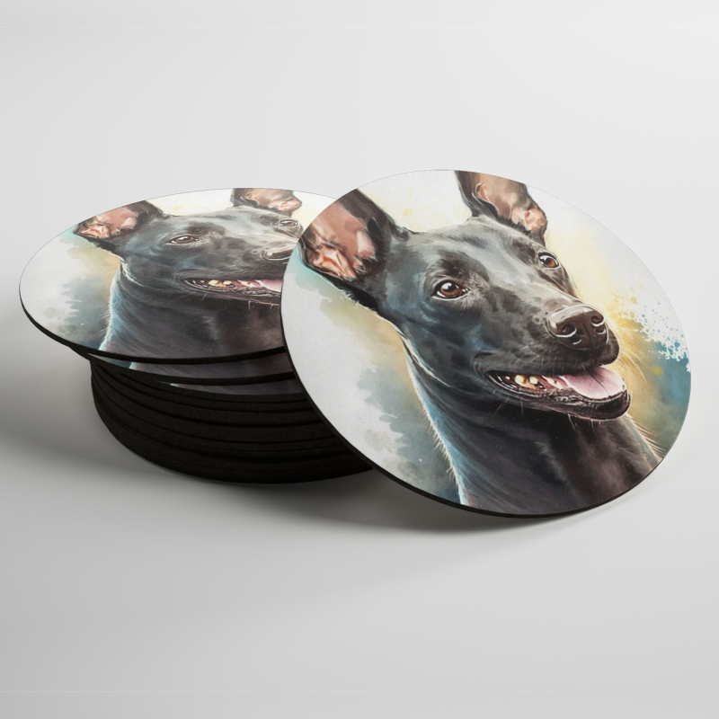 Podtácky Xoloitzcuintli akvarel