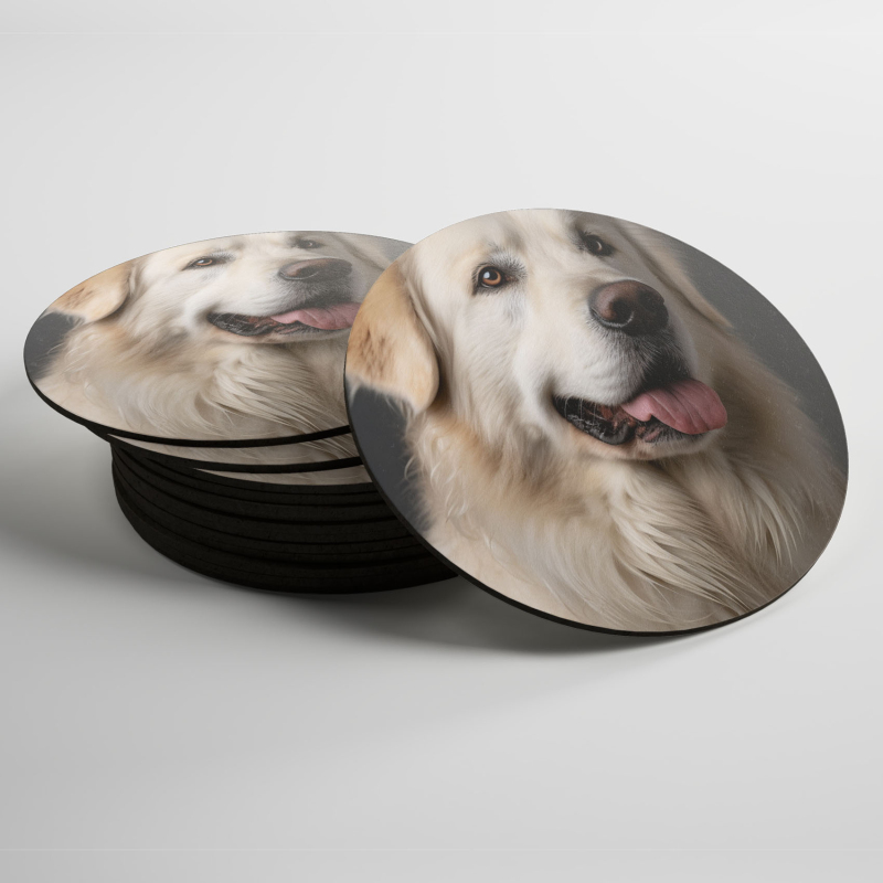 Podtácky Pyrenejský horský pes realistic