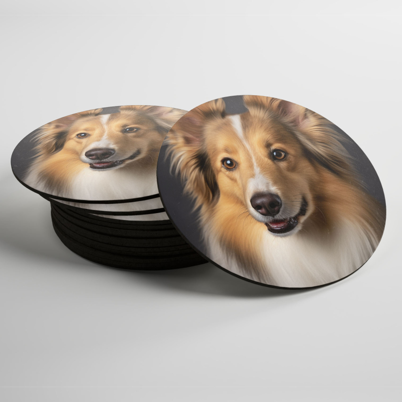 Podtácky Shetlandský ovčák realistic