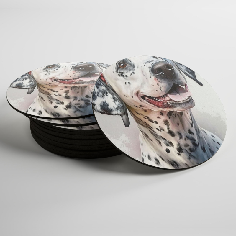Podtácky Dalmatín akvarel