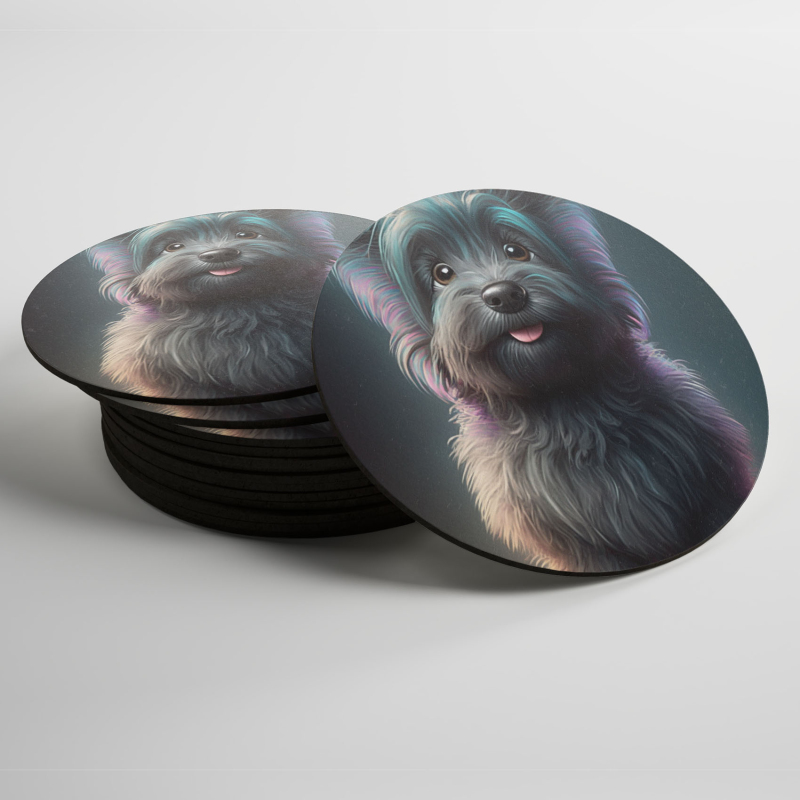 Podtácky Skye Teriér animovaný