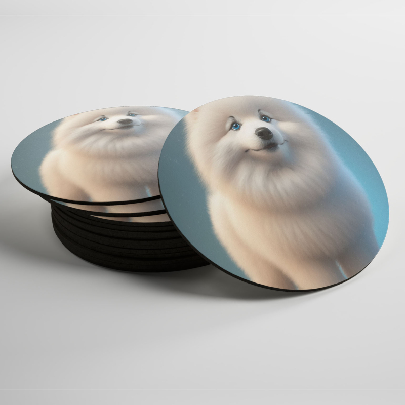 Podtácky Samojed animovaný