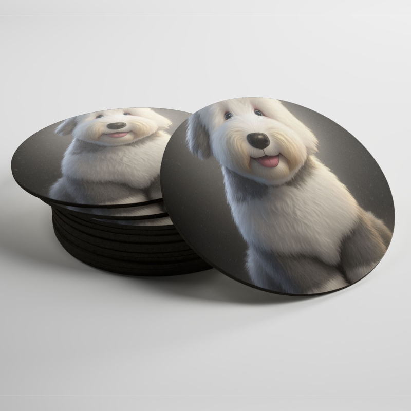 Podtácky Starý anglický ovčák animovaný