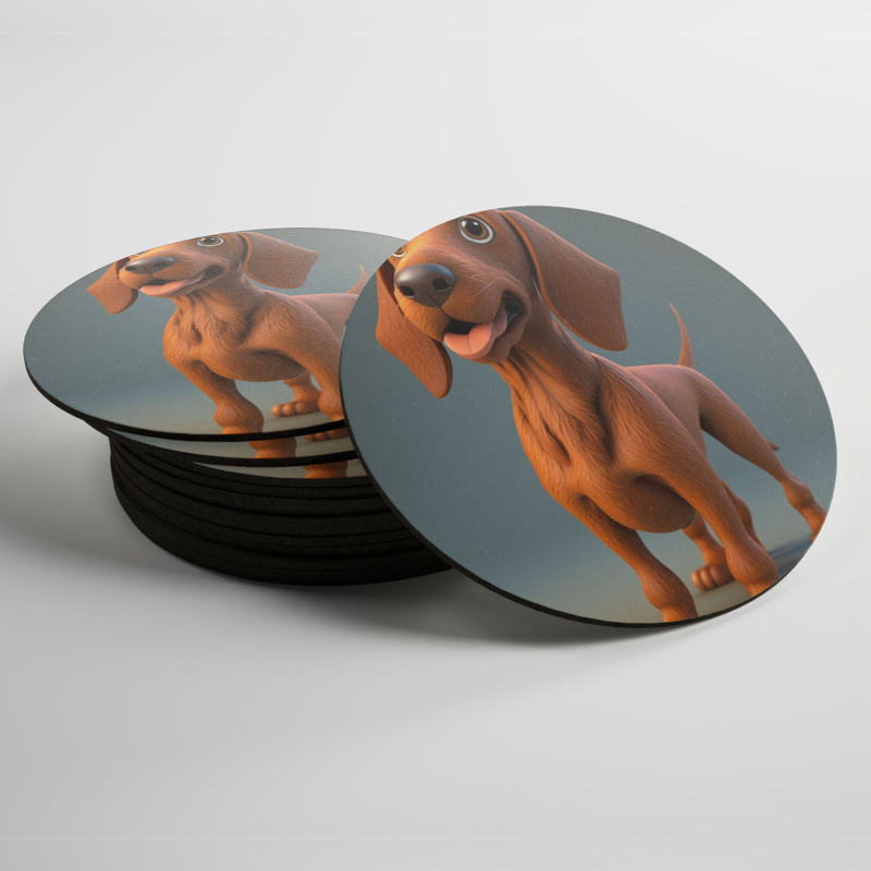 Podtácky Redbone Coonhound animovaný