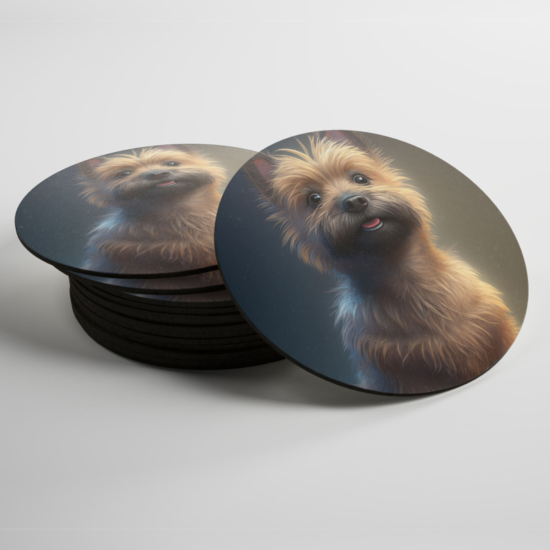 Podtácky Cairn teriér animovaný