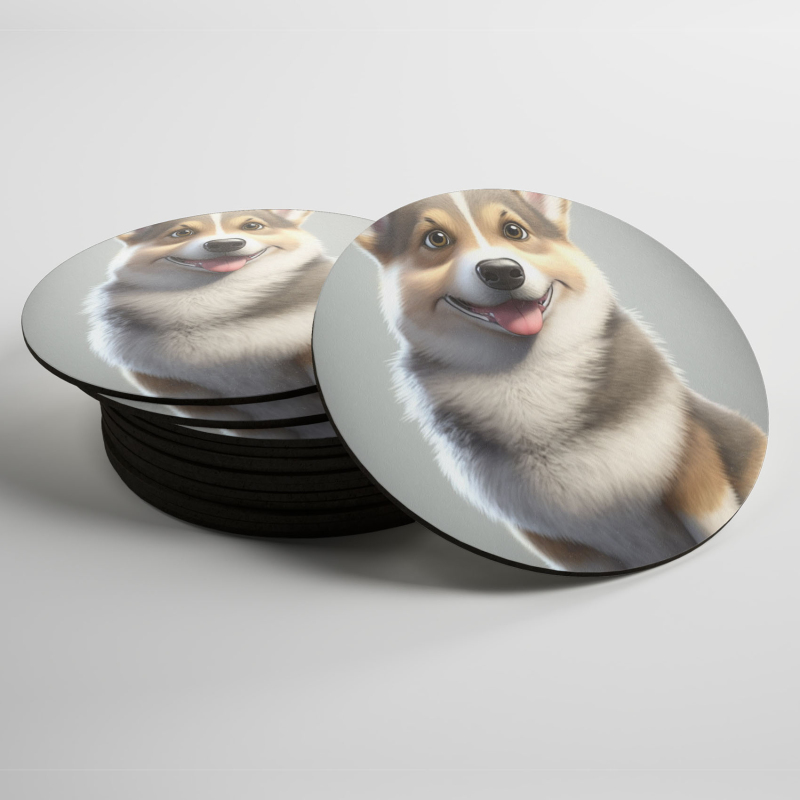 Podtácky Švédský Vallhund animovaný