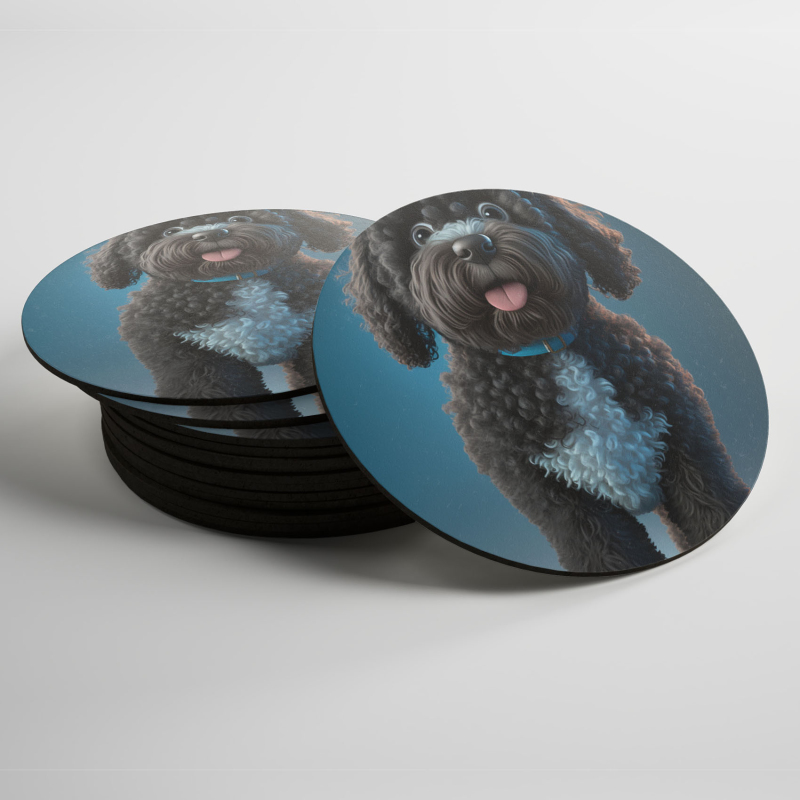 Podtácky Portugalský vodní pes animovaný