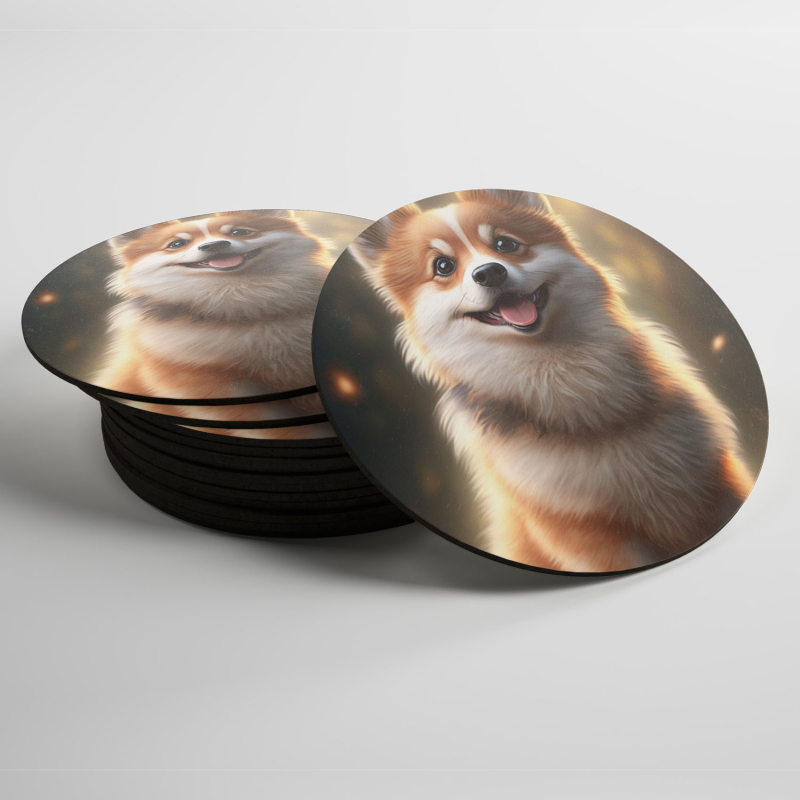 Podtácky Norský Lundehund animovaný