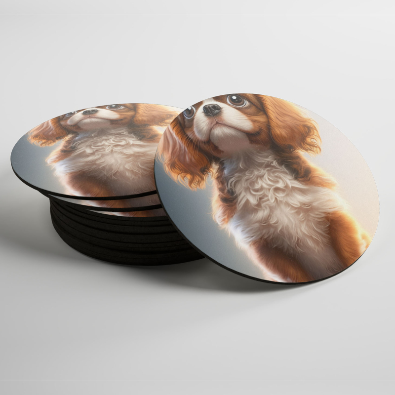 Podtácky Kavalír King Charles španěl animovaný