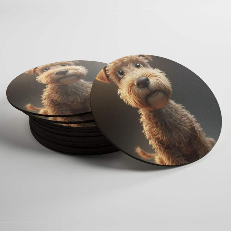 Podtácky Lakeland teriér animovaný