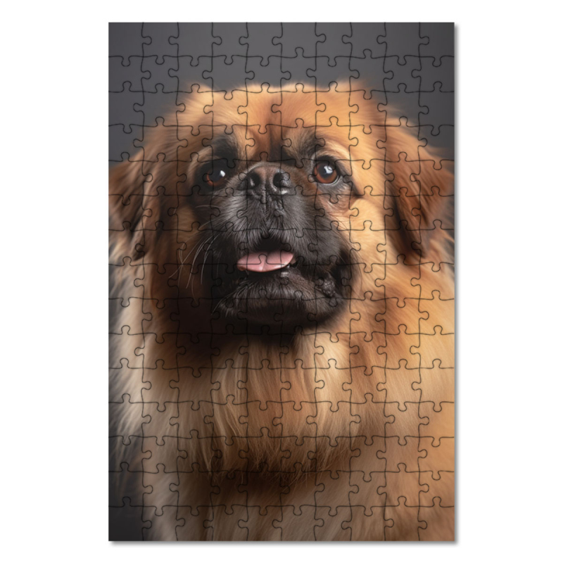 Dřevěné puzzle Pekinéz realistic