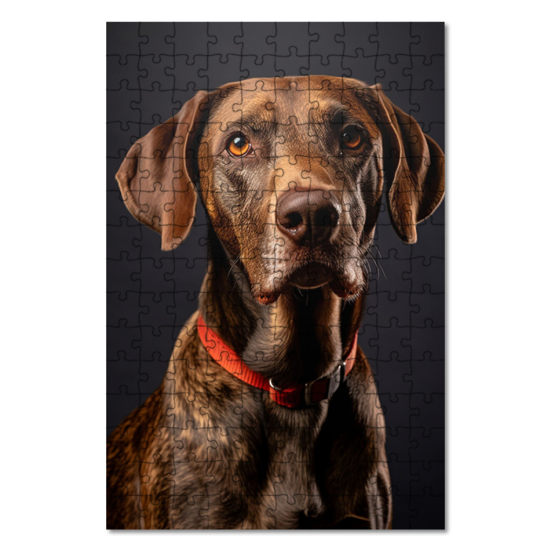 Dřevěné puzzle Plott Hound realistic