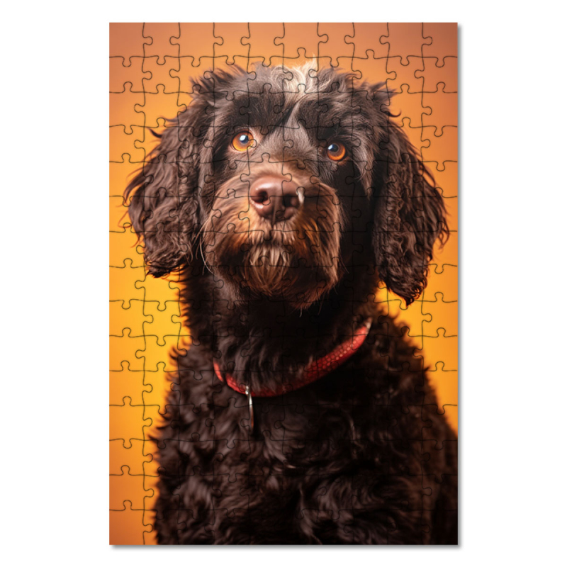 Dřevěné puzzle Barbet realistic