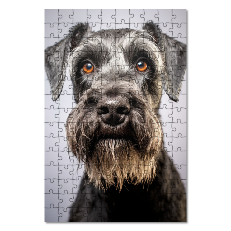 Dřevěné puzzle Český teriér realistic